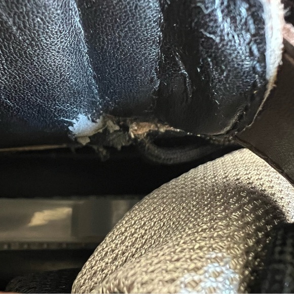 Prada Vernice Brown Leather And Mesh High Top Sneakers US9 - Picture 16 of 17